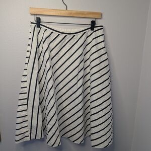 Lauren Ralph Lauren Striped A-Line Skirt‎ Size 8